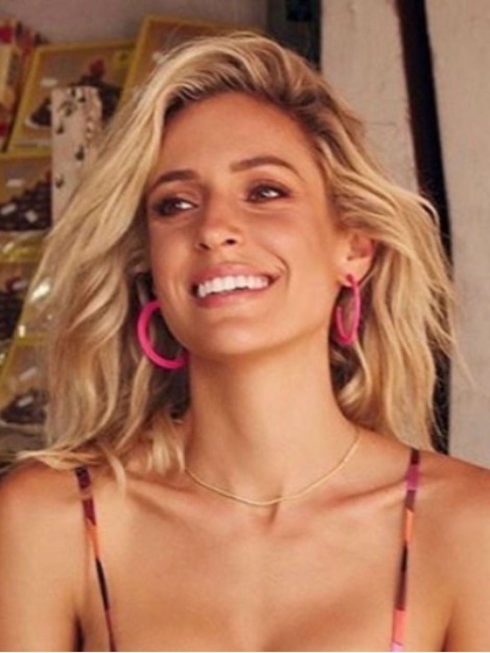 Uncommon James Pink Island Hoop Earrings